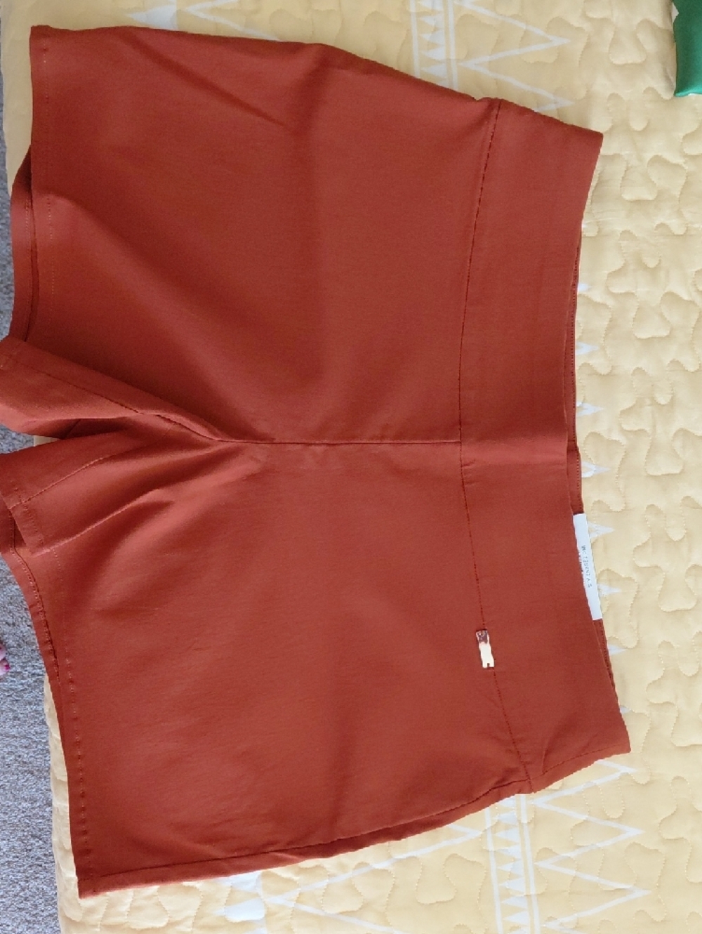 INC International Concepts Rust-Tone High Waist Women's Shorts